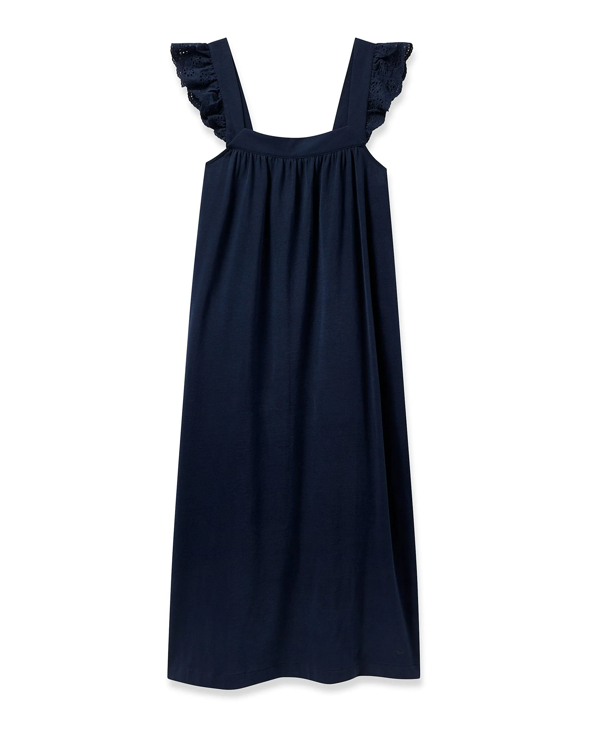 Women's Pima Clara Nightgown in Navy sold by Petite Plume