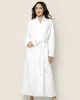 Women's Pima Jacquard Ophelia Robe in Black sold by Petite Plume
