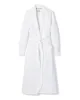 Women's Pima Jacquard Ophelia Robe in Black sold by Petite Plume