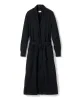 Women's Pima Jacquard Ophelia Robe in Black sold by Petite Plume