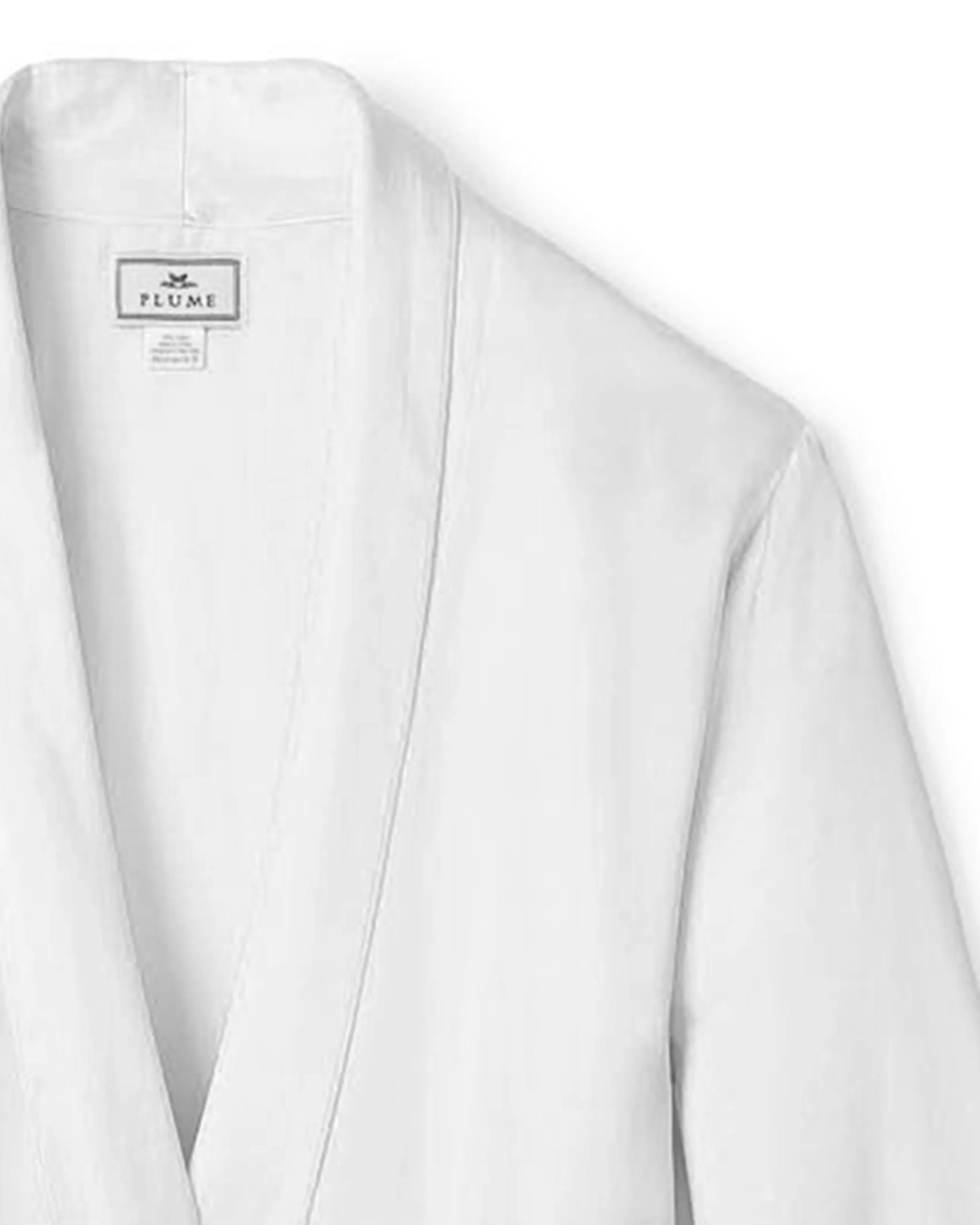 Women's Silk Long Robe in White sold by Petite Plume product image thumbnail 3
