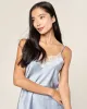 Women's Silk Lace Cami Short Set in Periwinkle sold by Petite Plume