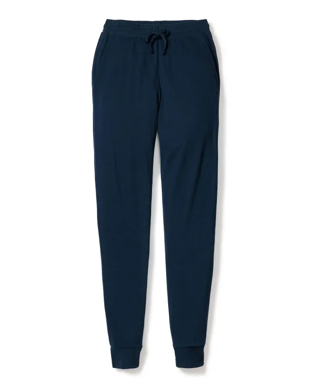 Women's Pima Lounge Pants in Navy sold by Petite Plume
