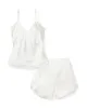 Women's Silk Cami Short Set in Pink sold by Petite Plume