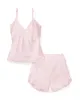 Women's Silk Cami Short Set in Pink sold by Petite Plume