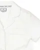 Women's Twill Pajama Short Set in White sold by Petite Plume