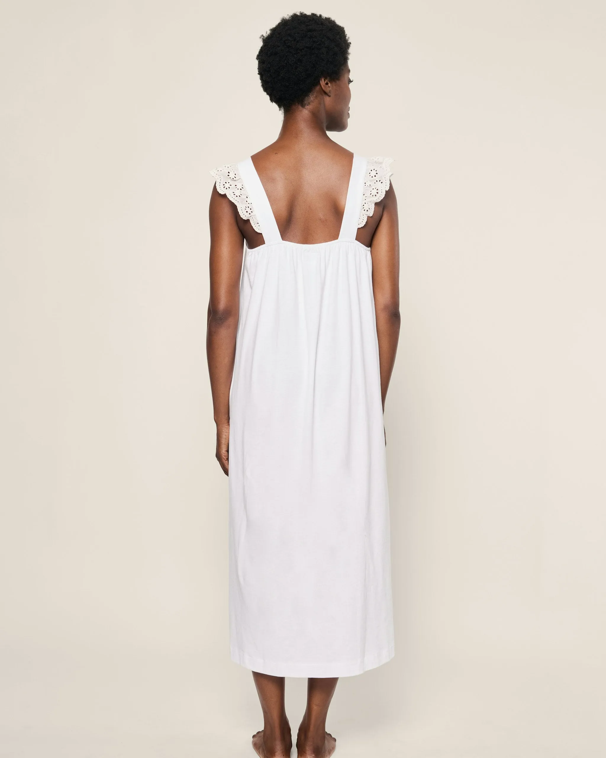 Women's Pima Clara Nightgown in White sold by Petite Plume product image thumbnail 4