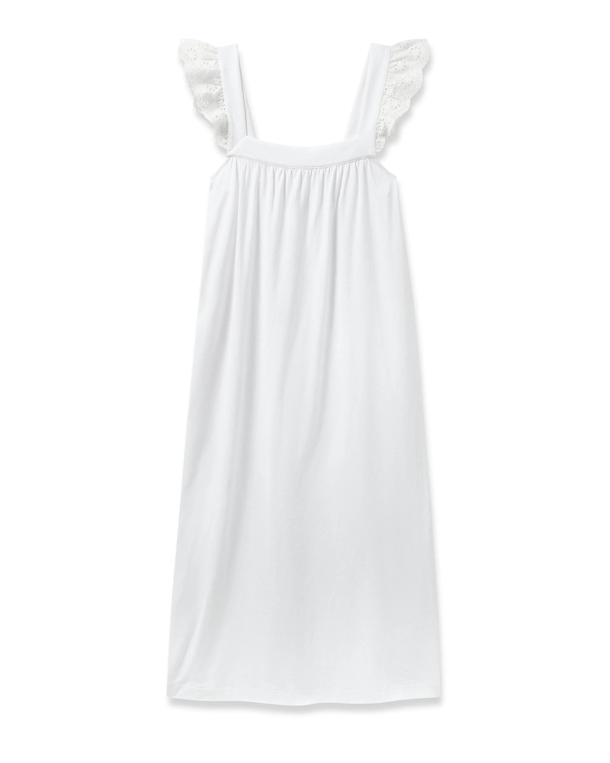 Women's Pima Clara Nightgown in White sold by Petite Plume