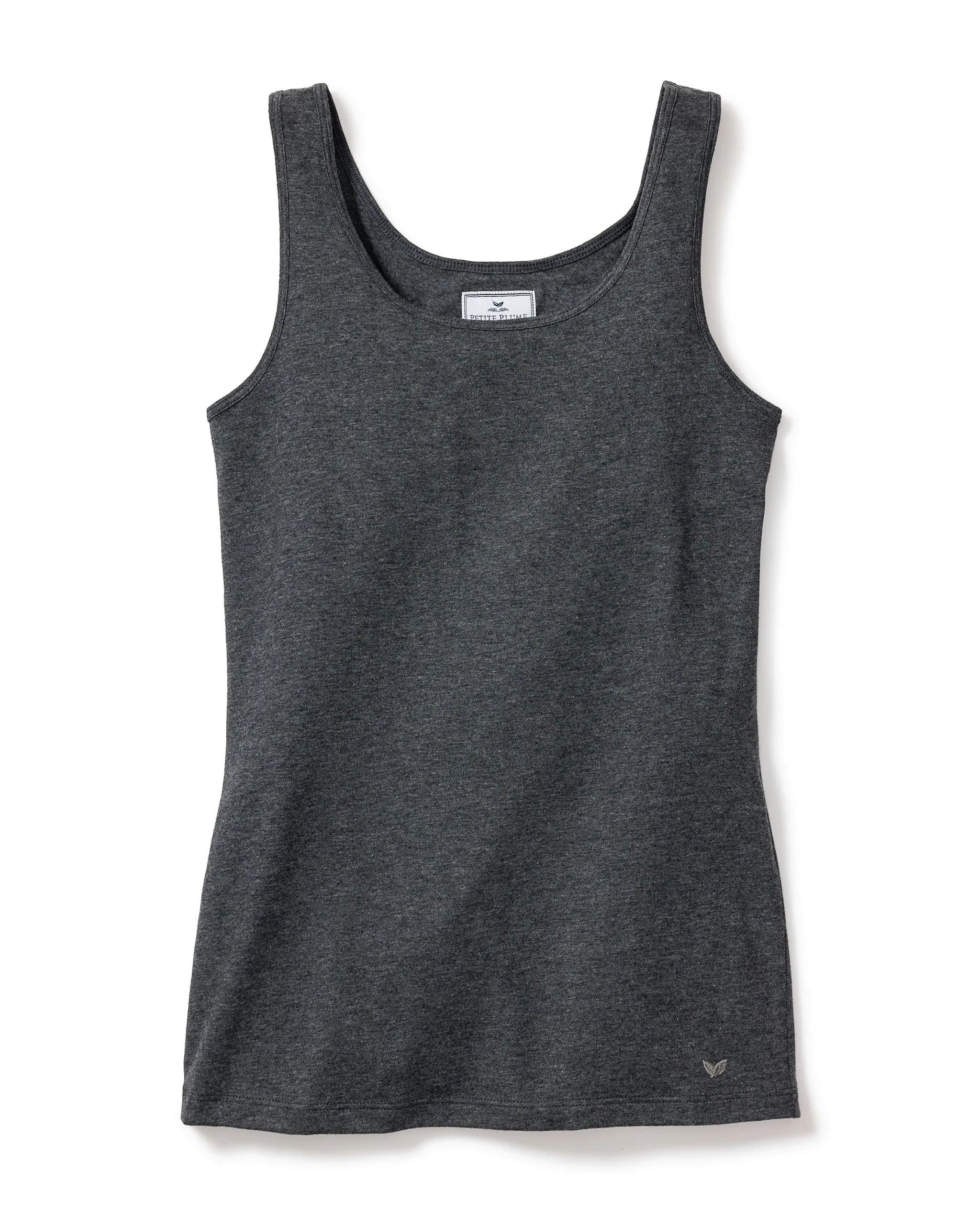 Women's Pima Tank Top in Navy sold by Petite Plume product image thumbnail 4