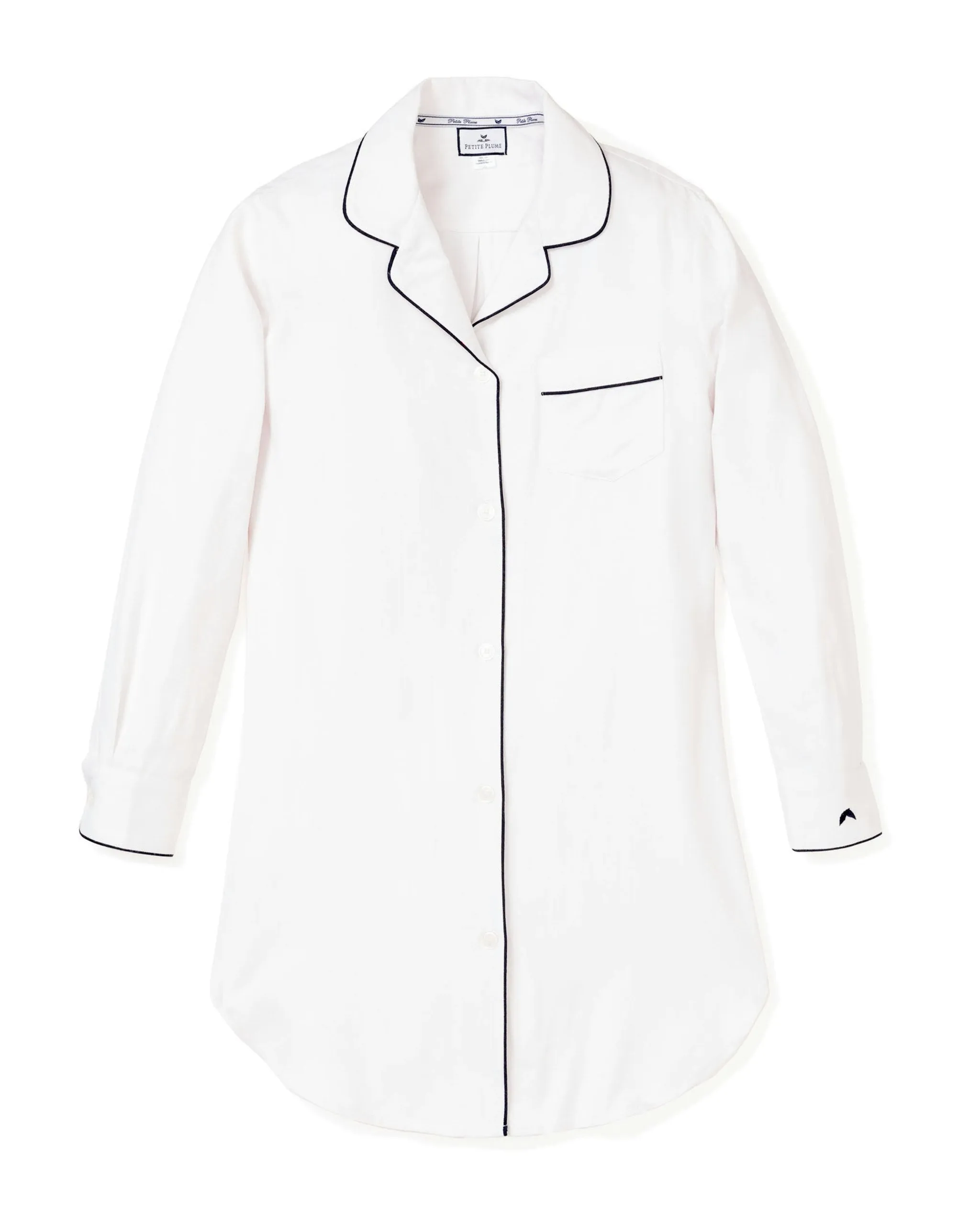 Women's Pima Nightshirt in Periwinkle sold by Petite Plume product image thumbnail 4