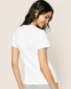 Women's Pima Short Sleeve Top in White sold by Petite Plume
