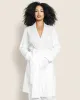 Women's Pima Robe in Navy sold by Petite Plume