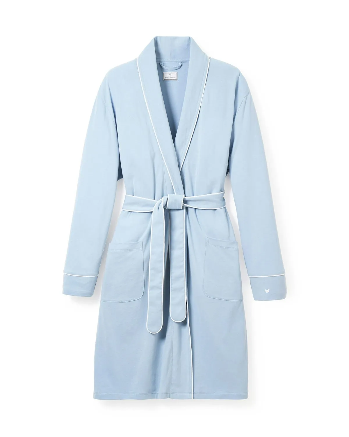 Women's Pima Robe in Light Heather Grey sold by Petite Plume product image thumbnail 4