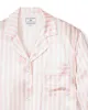 Women's Silk Pajama Set in Pink Stripe sold by Petite Plume
