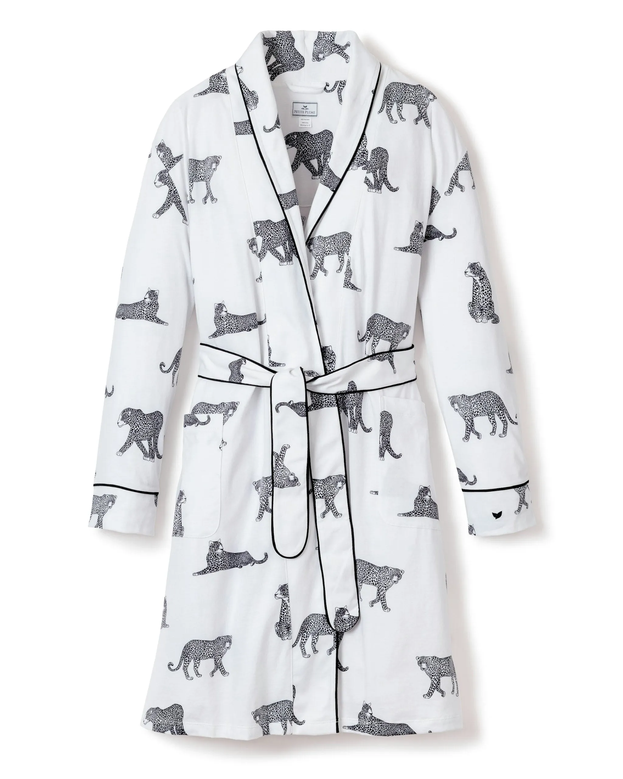 Women's Pima Robe in Panthère de Paris sold by Petite Plume