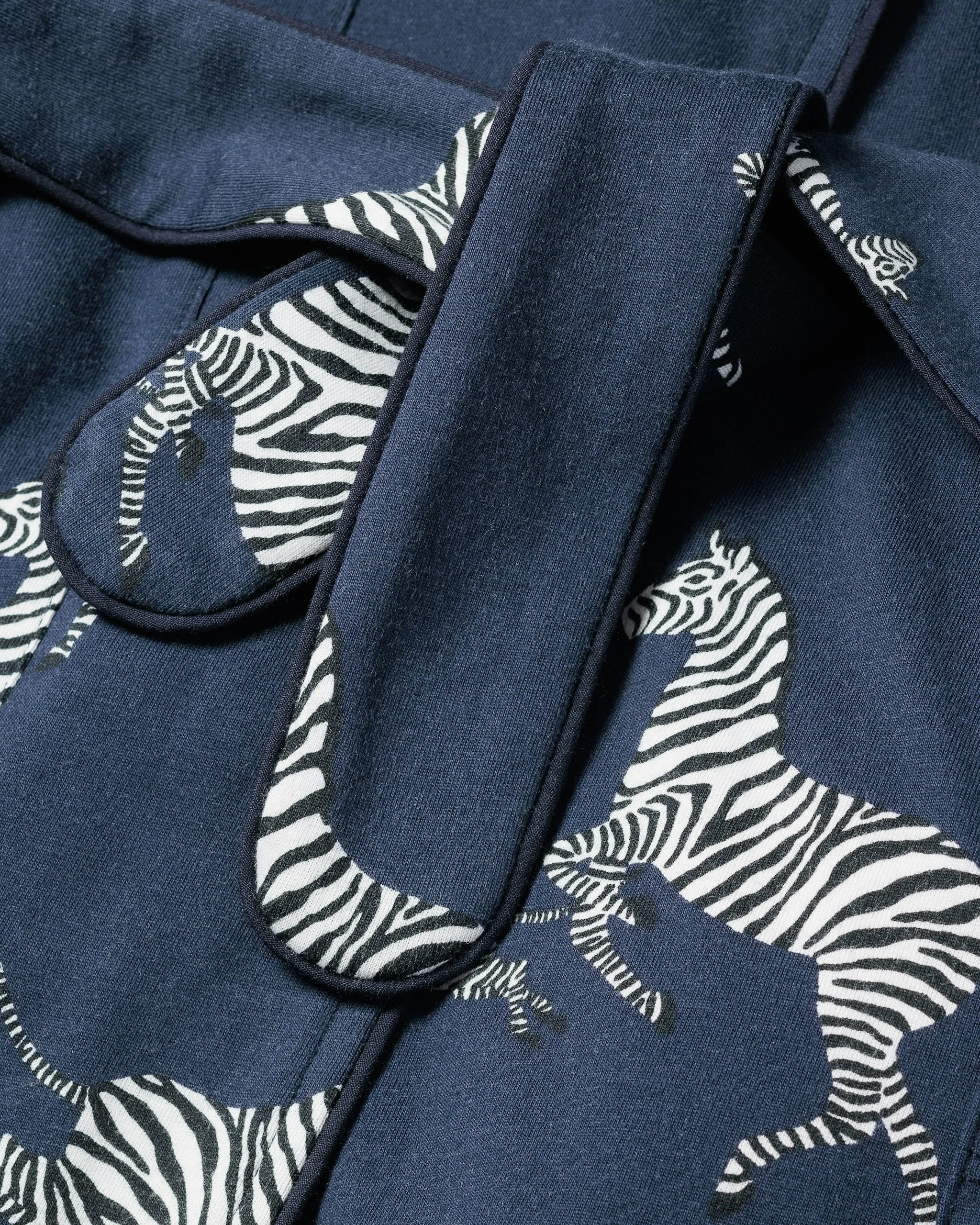 Women's Pima Robe in Zèbre de Nuit sold by Petite Plume product image thumbnail 5