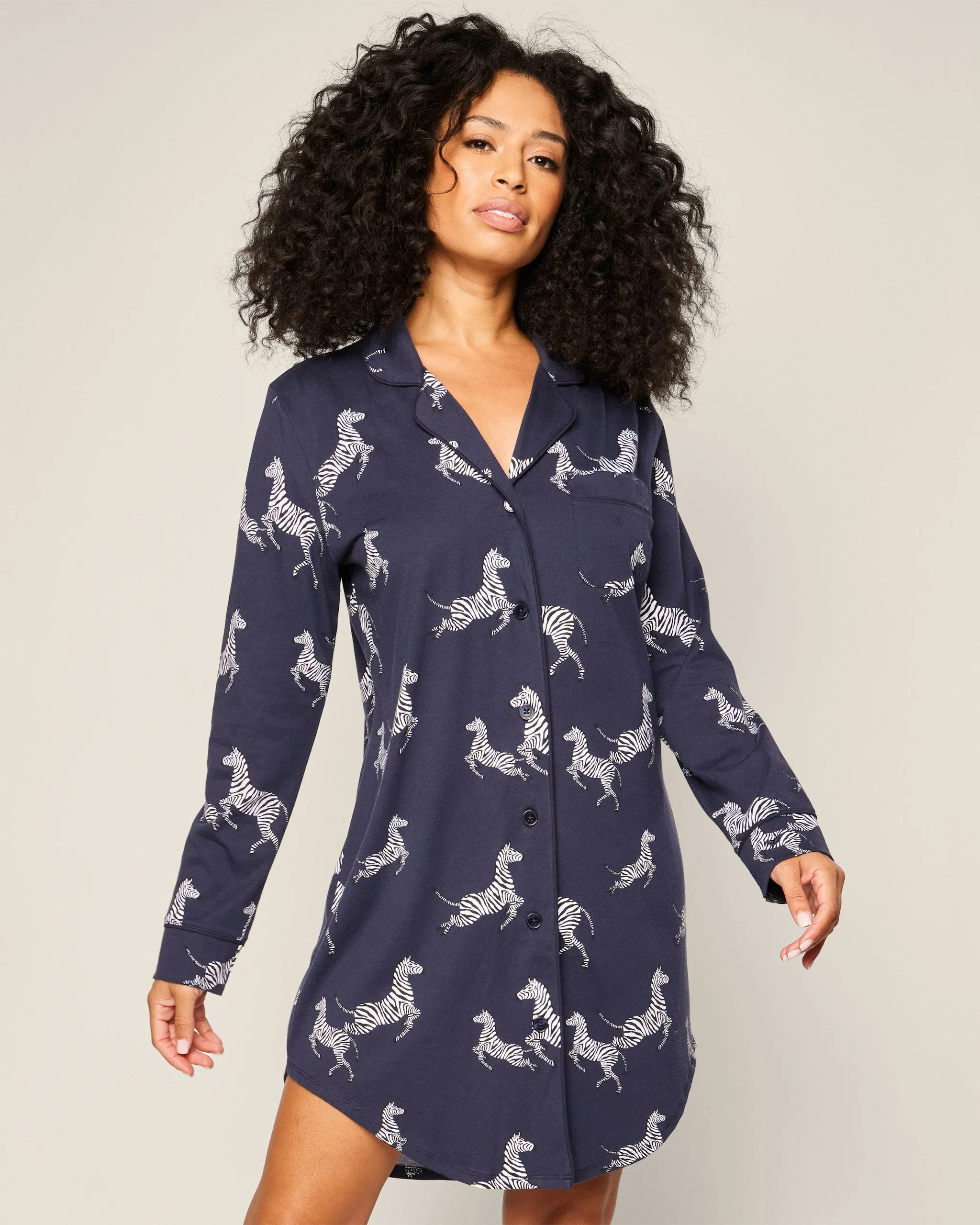 Women's Pima Nightshirt in Panthère de Paris sold by Petite Plume product image thumbnail 5
