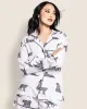 Women's Pima Long Sleeve Short Set in Panthère de Paris sold by Petite Plume
