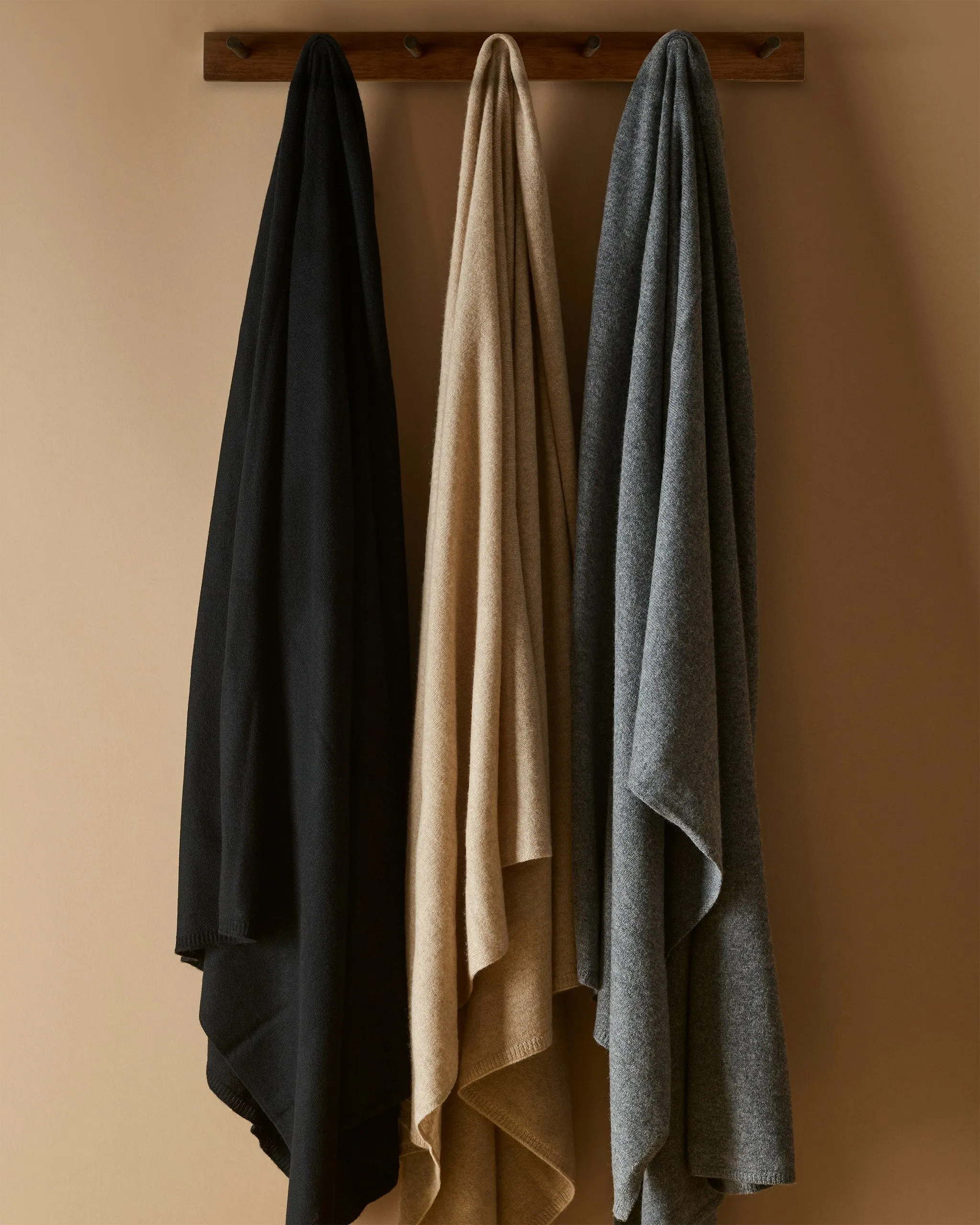 Women's Cashmere Wrap in Dark Heather Grey sold by Petite Plume product image thumbnail 5