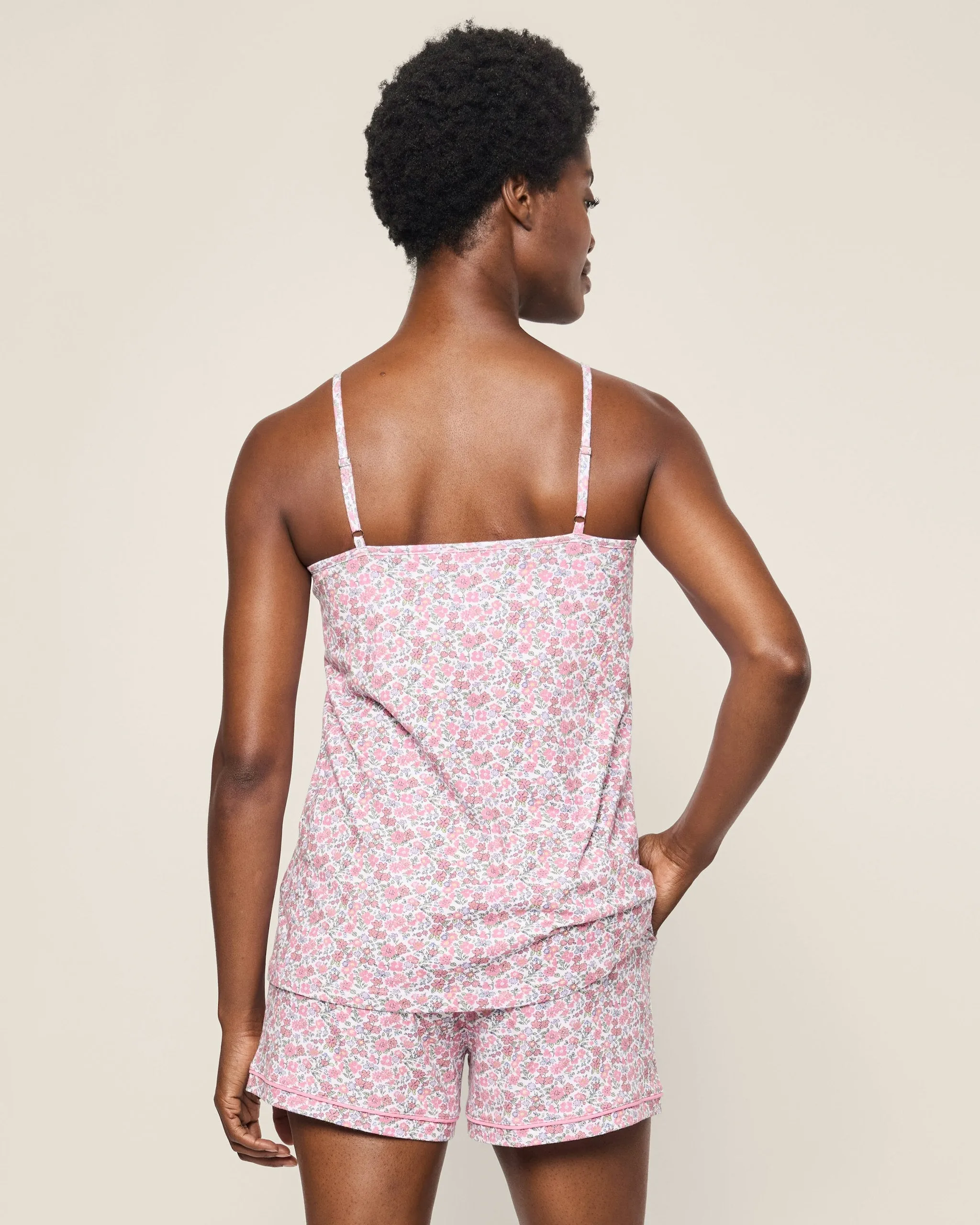 Women's Pima Sylvie Short Set in Fleurs de Rose sold by Petite Plume product image thumbnail 4