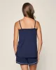 Women's Pima Sylvie Short Set in Navy sold by Petite Plume