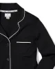 Women's Pima Long Sleeve Short Set in Black sold by Petite Plume