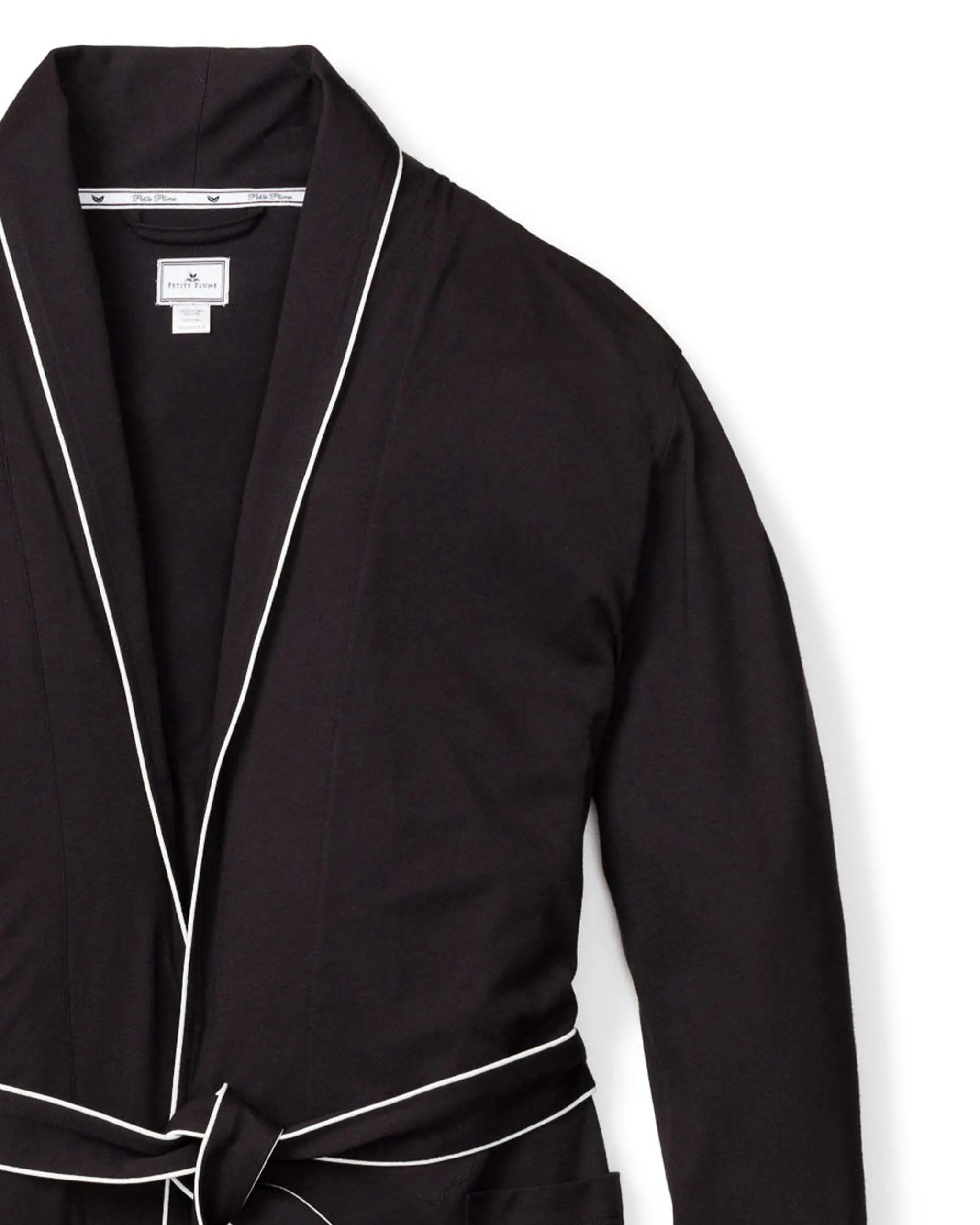 Women's Pima Robe in Black sold by Petite Plume product image thumbnail 4