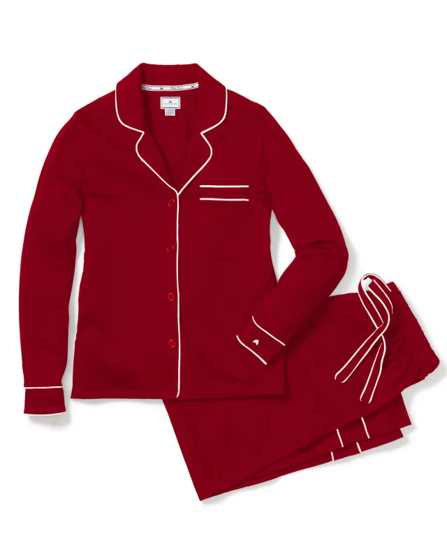 Women's Pima Astaire Pajama Set in Bordeaux sold by Petite Plume