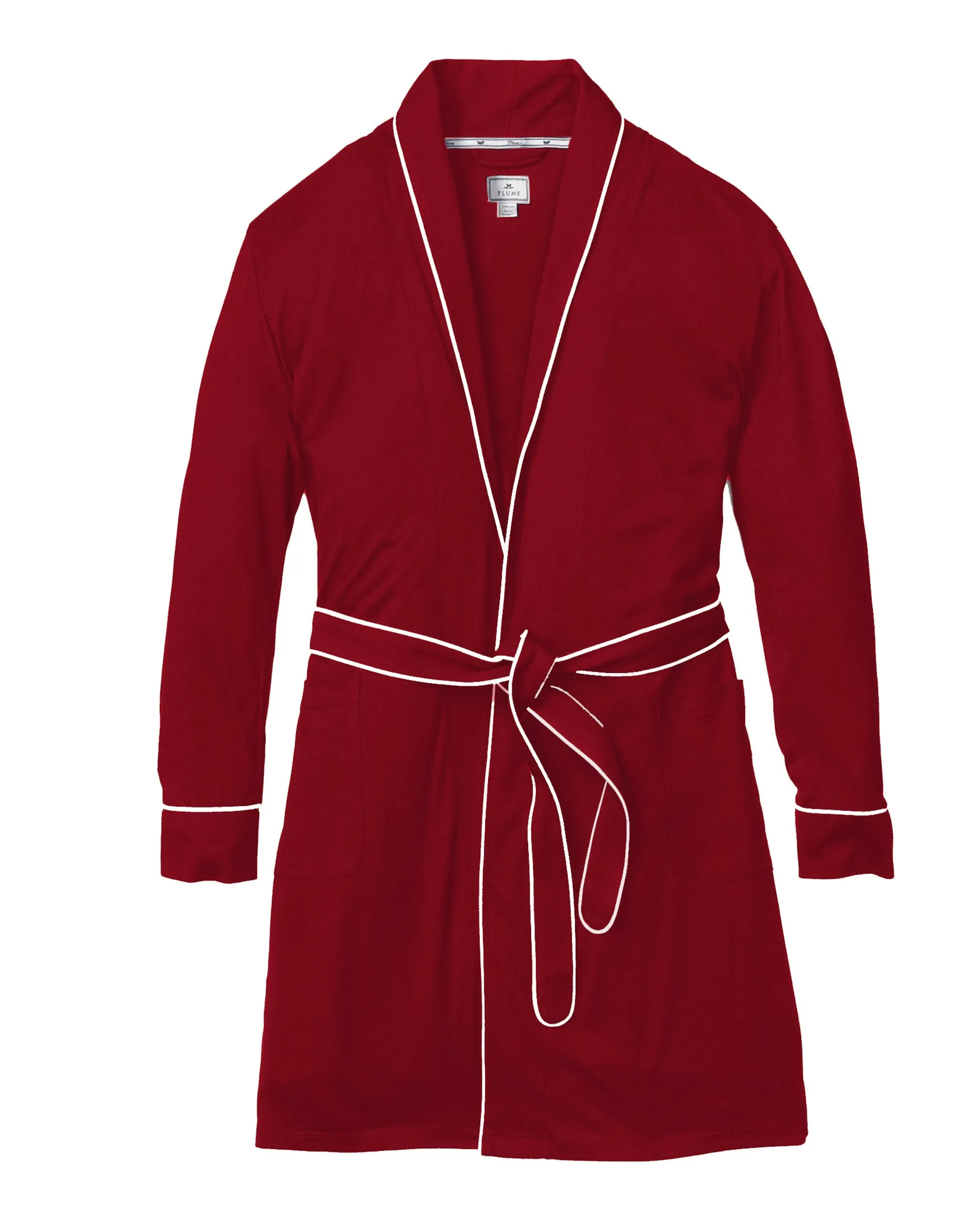 Women's Pima Robe in White sold by Petite Plume product image thumbnail 4