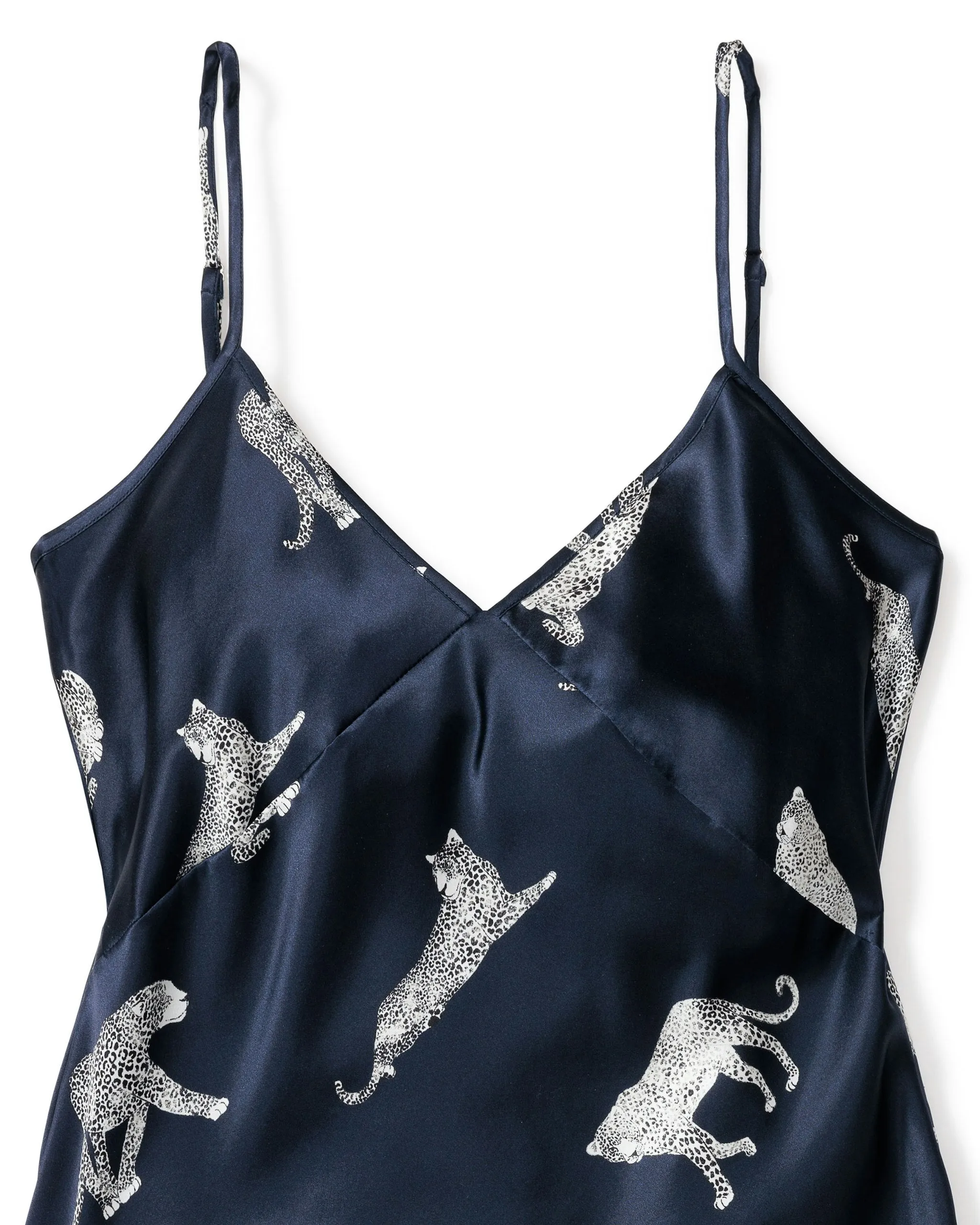 Women's Silk Cosette Nightgown in Panthère de Nuit sold by Petite Plume product image thumbnail 3