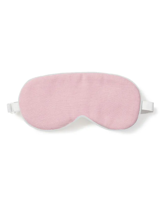 Women's Pink Flannel Traditional Sleep Mask sold by Petite Plume