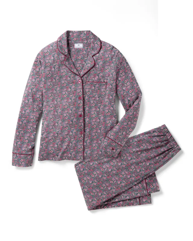 Women's Pima Pajama Set in Fleurs de Saison sold by Petite Plume