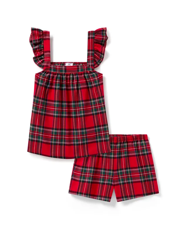 Women's Brushed Twill Clara Short Set in Imperial Tartan sold by Petite Plume