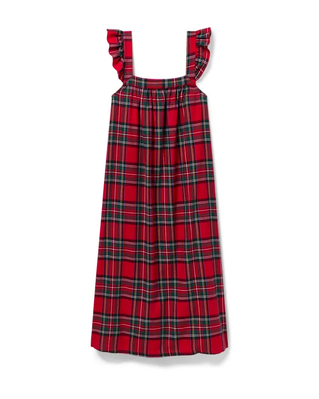 Women's Brushed Twill Clara Nightgown in Imperial Tartan sold by Petite Plume