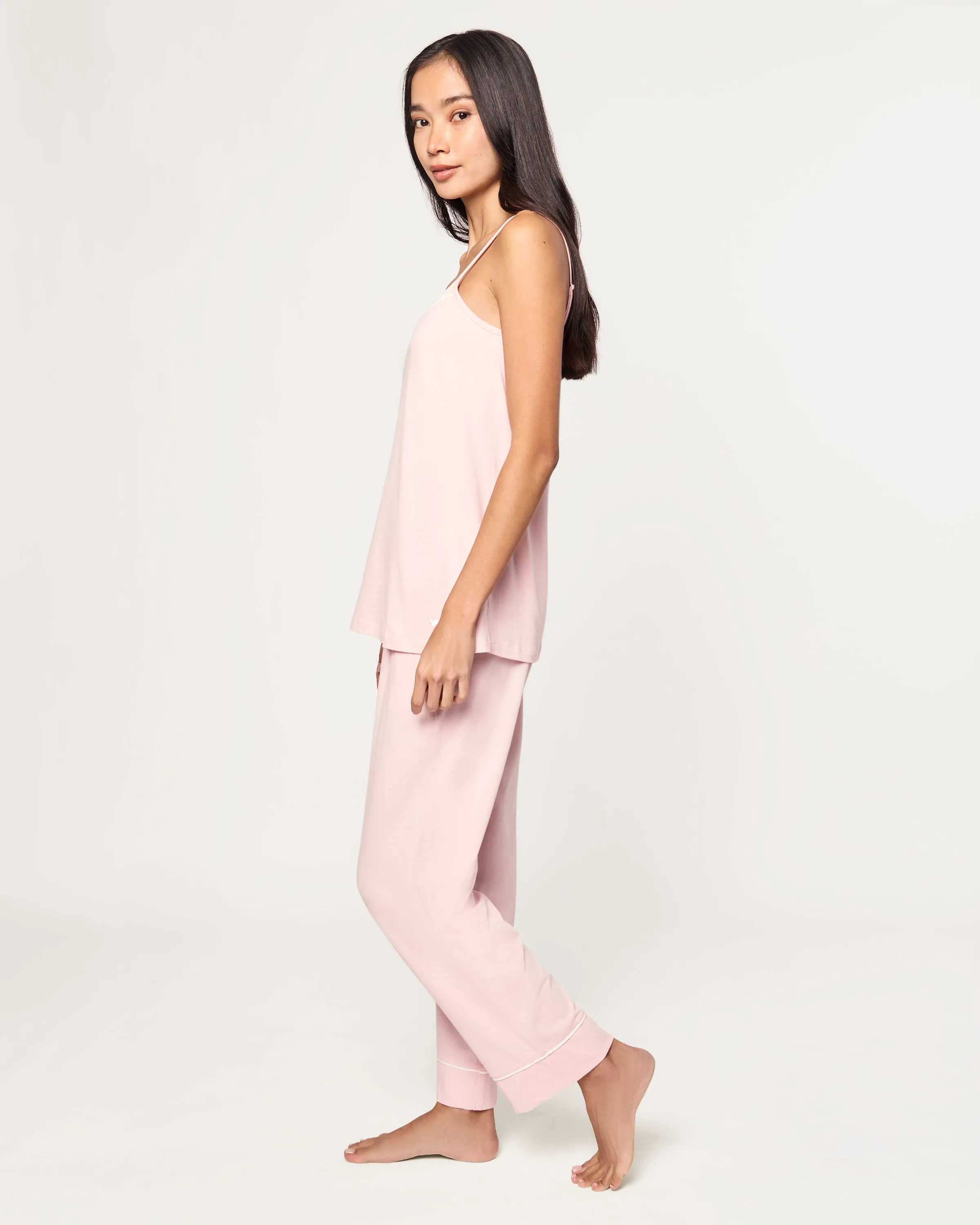 Women's Pima Sylvie Pajama Set in Pink sold by Petite Plume product image thumbnail 4