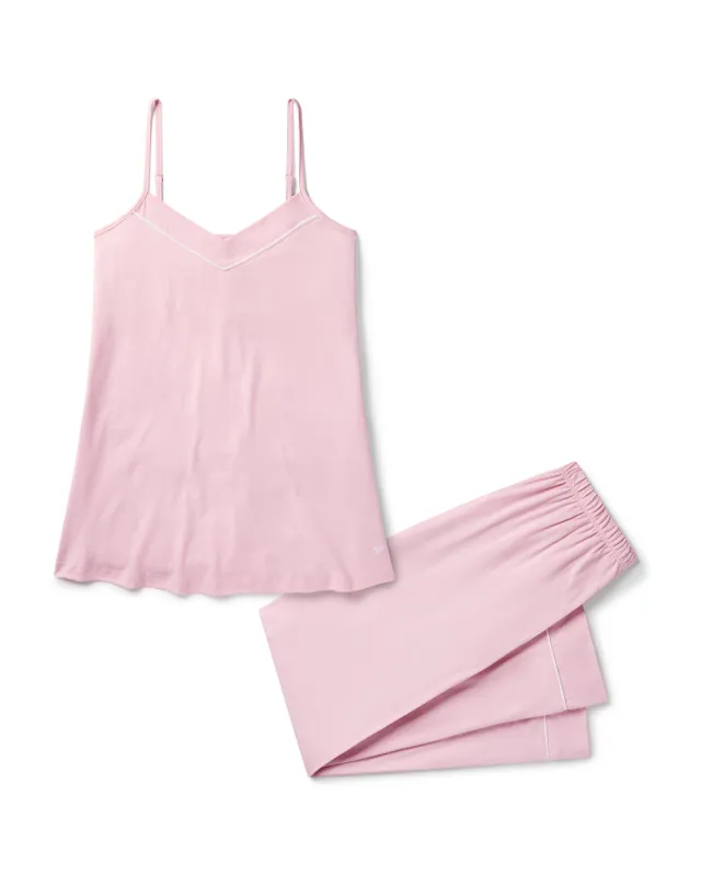 Women's Pima Sylvie Pajama Set in Pink sold by Petite Plume