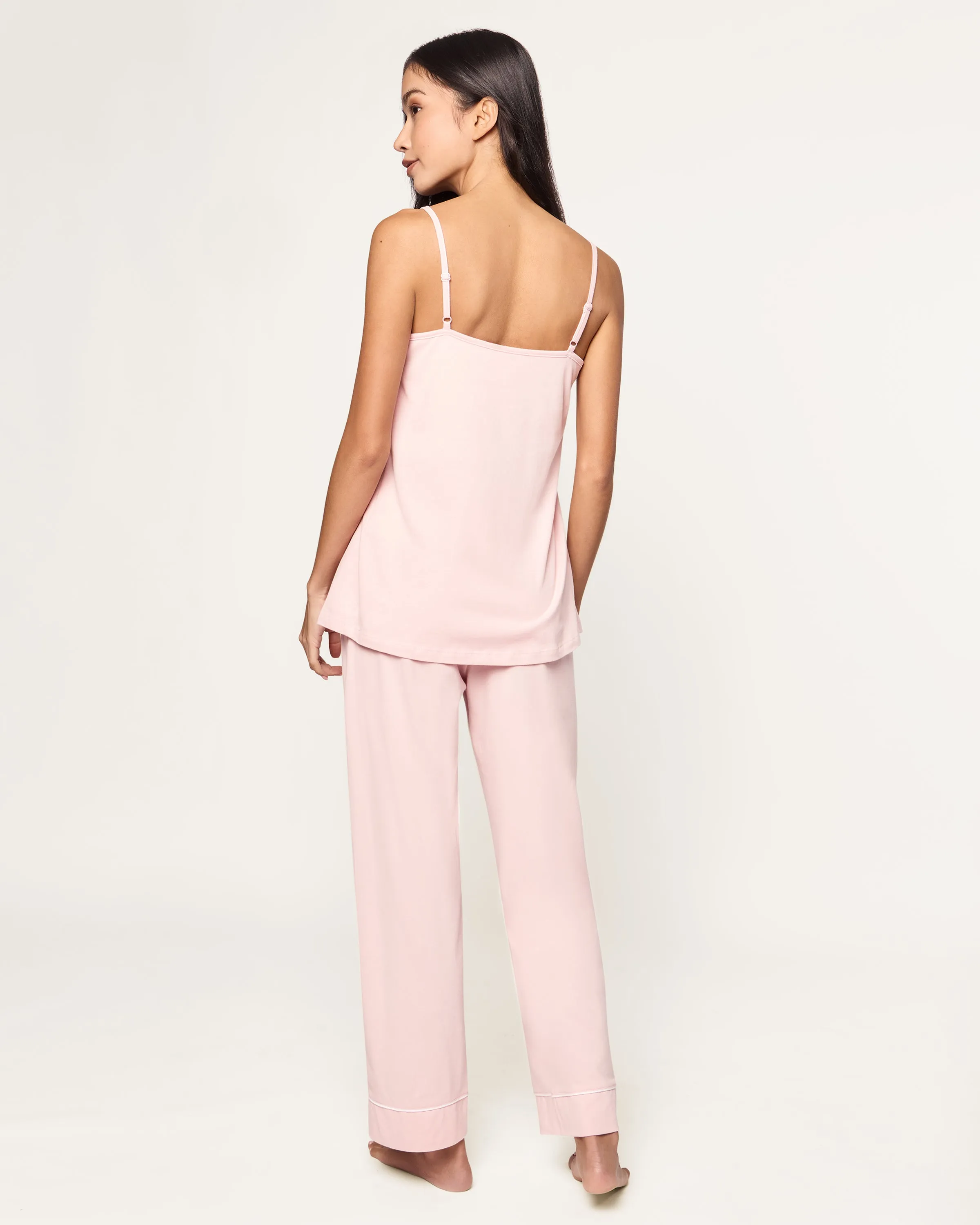 Women's Pima Sylvie Pajama Set in Pink sold by Petite Plume product image thumbnail 5