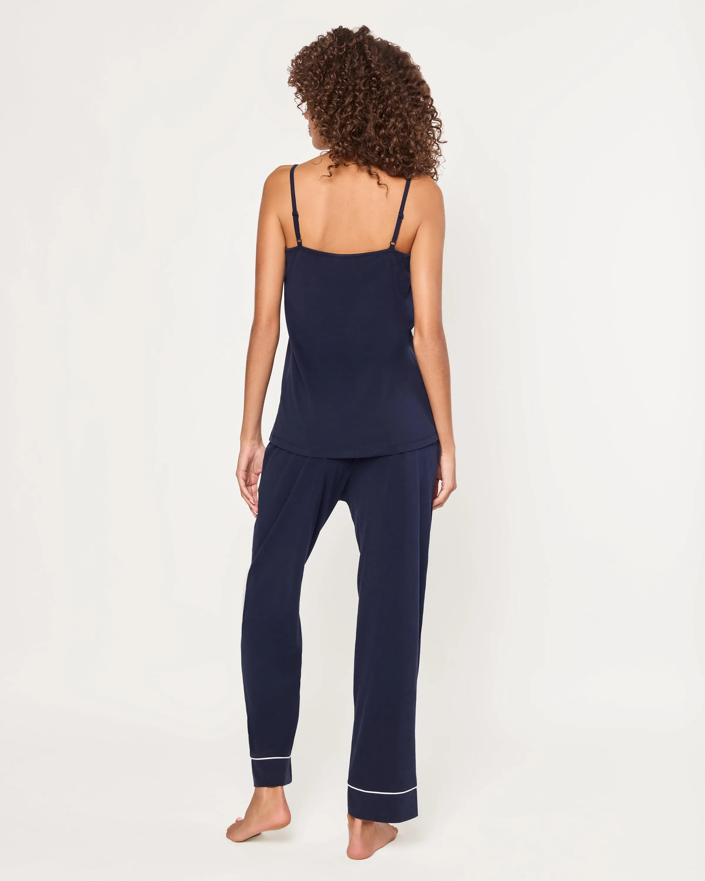 Women's Pima Sylvie Pajama Set in Navy sold by Petite Plume product image thumbnail 5