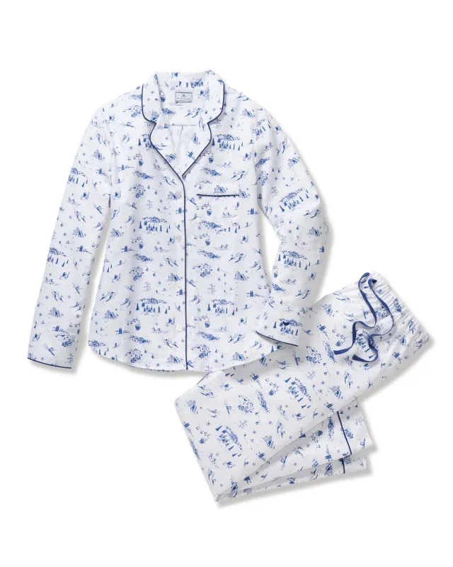 Women's Twill Pajama Set in Chalet Toile sold by Petite Plume