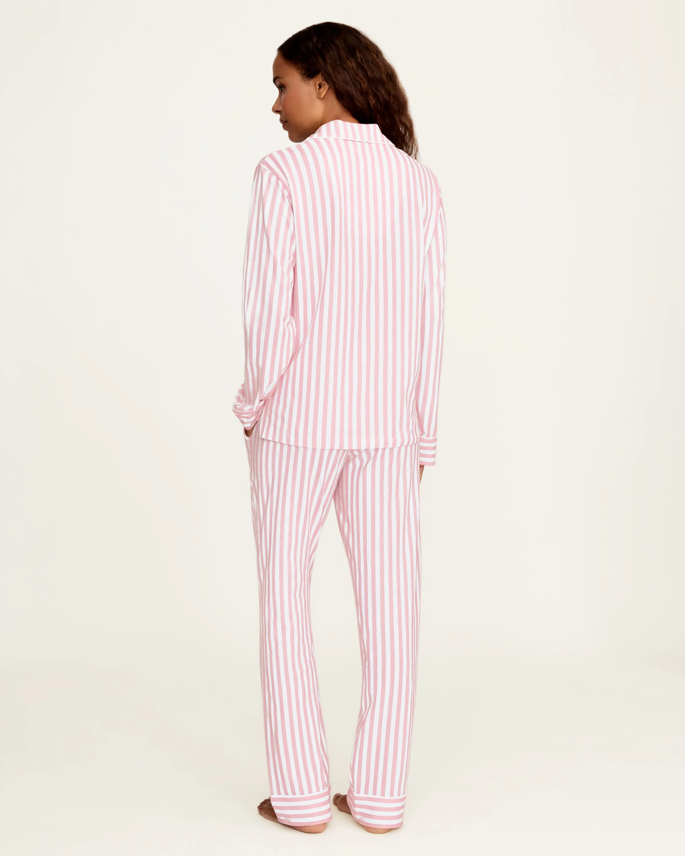 Petite Plume x Eloise Women's Pima Pajama Set in Eloise Classic Stripe sold by Petite Plume product image thumbnail 4