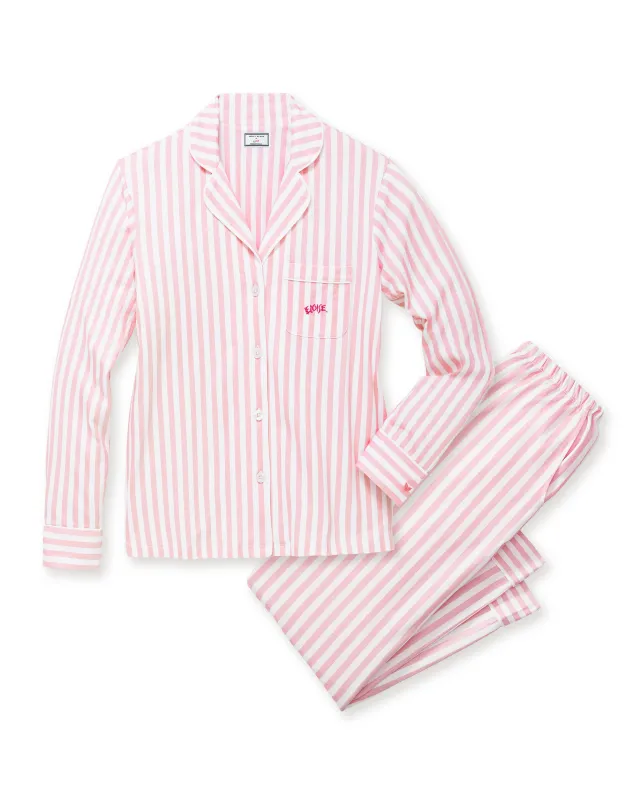 Petite Plume x Eloise Women's Pima Pajama Set in Eloise Classic Stripe sold by Petite Plume