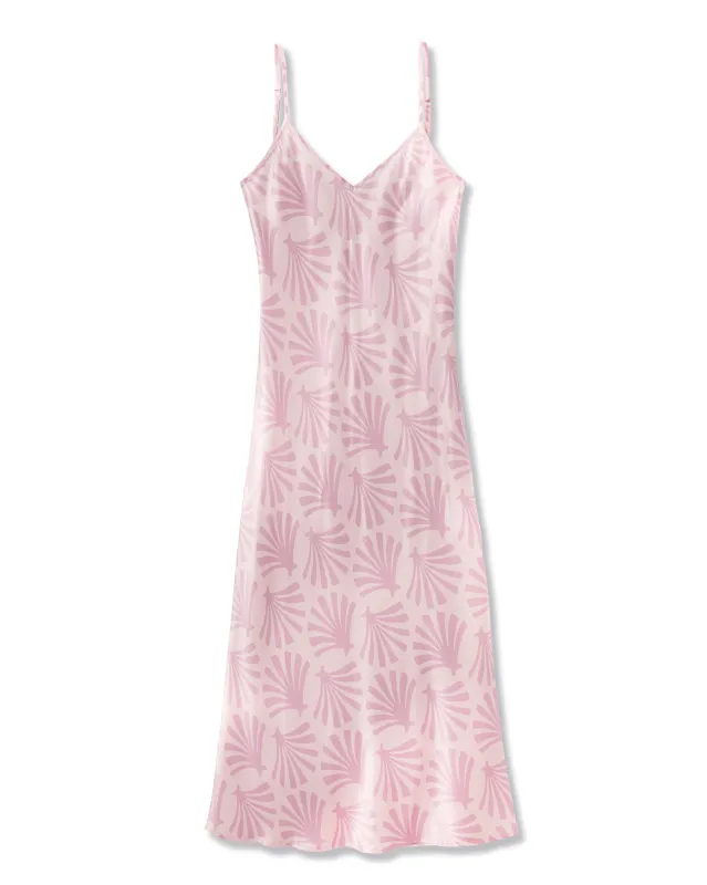 Women's Silk Cosette Nightgown in Blush Tide sold by Petite Plume