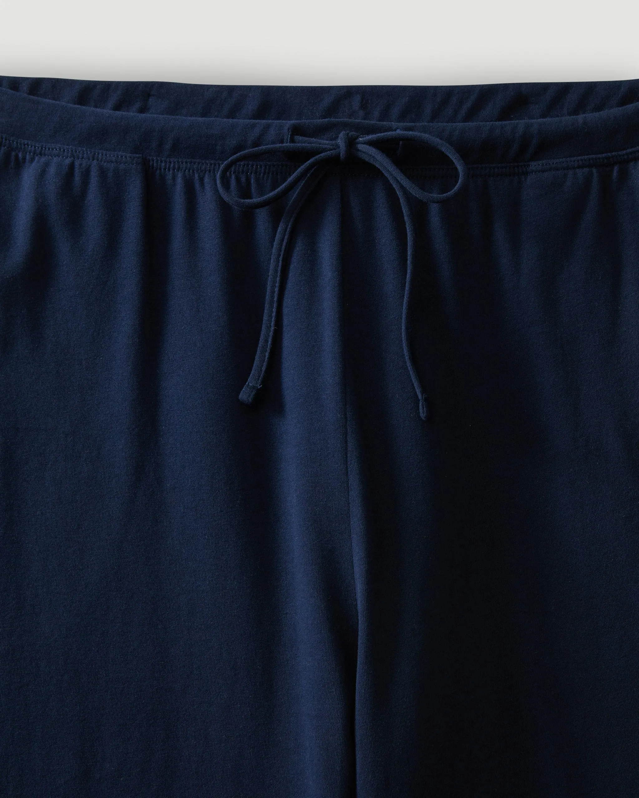 Women's Pima Wide-Leg Lounge Pant in Navy sold by Petite Plume product image thumbnail 4