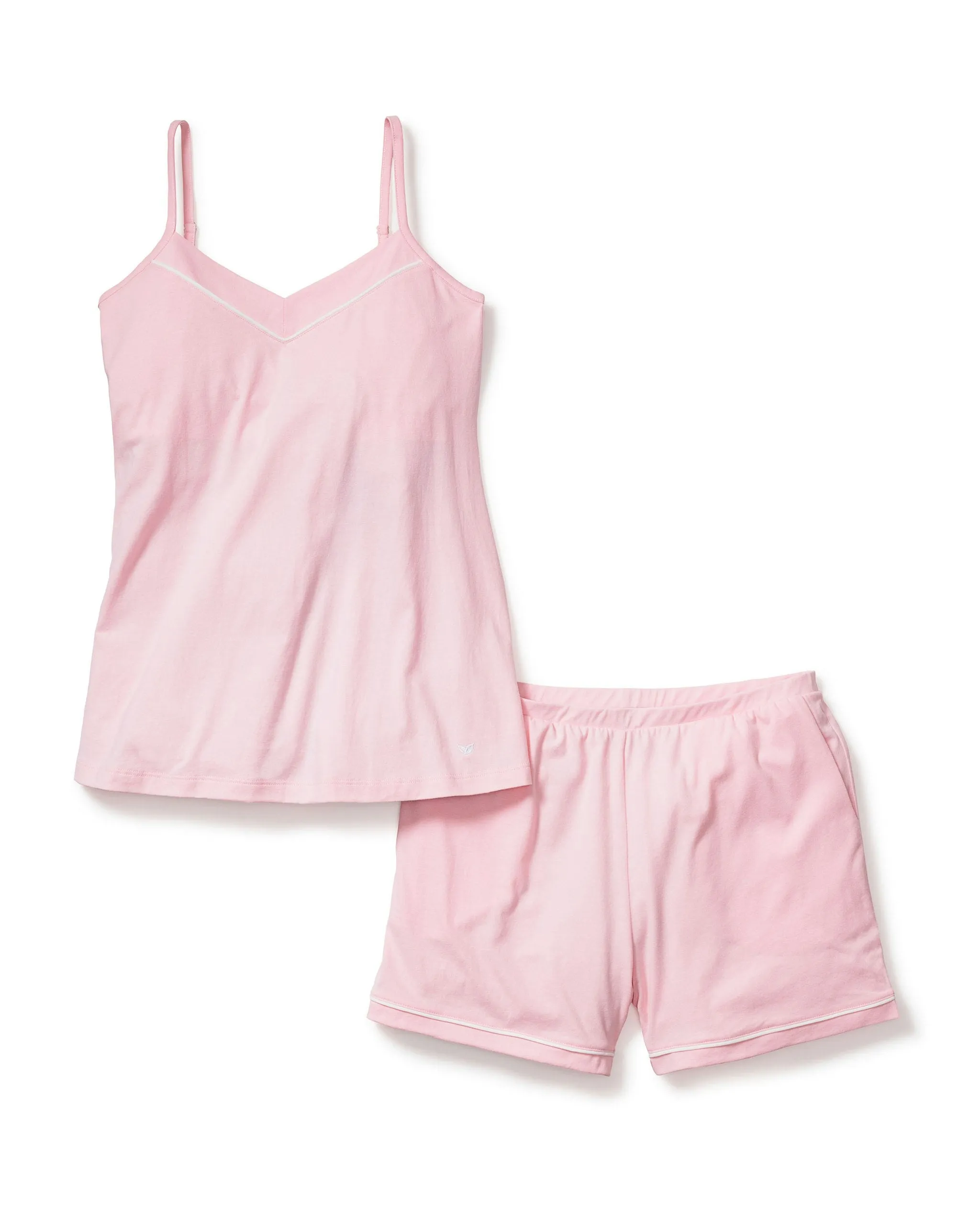 Women's Pima Sylvie Cami Short Set in Pink sold by Petite Plume product image thumbnail 4