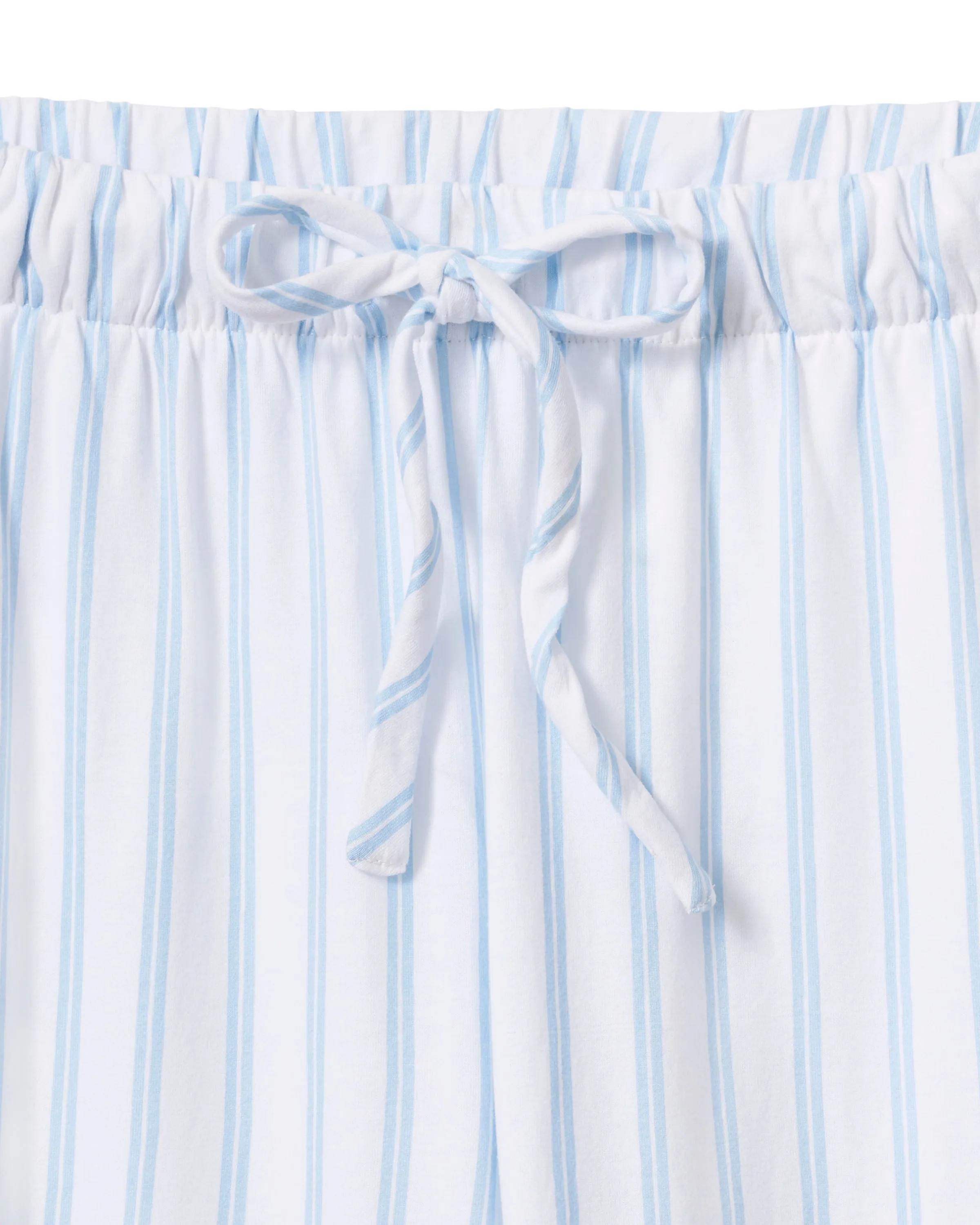 The Olivia Pima Short Set in Periwinkle Stripe sold by Petite Plume product image thumbnail 3