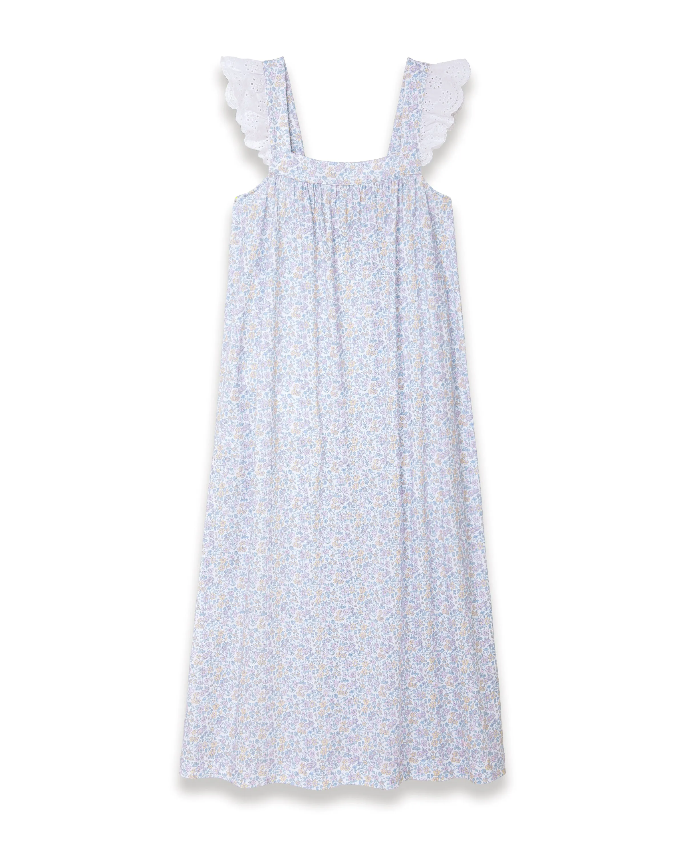 Women's Lightweight Pima Clara Nightgown in Fleur Blanche sold by Petite Plume product image thumbnail 5
