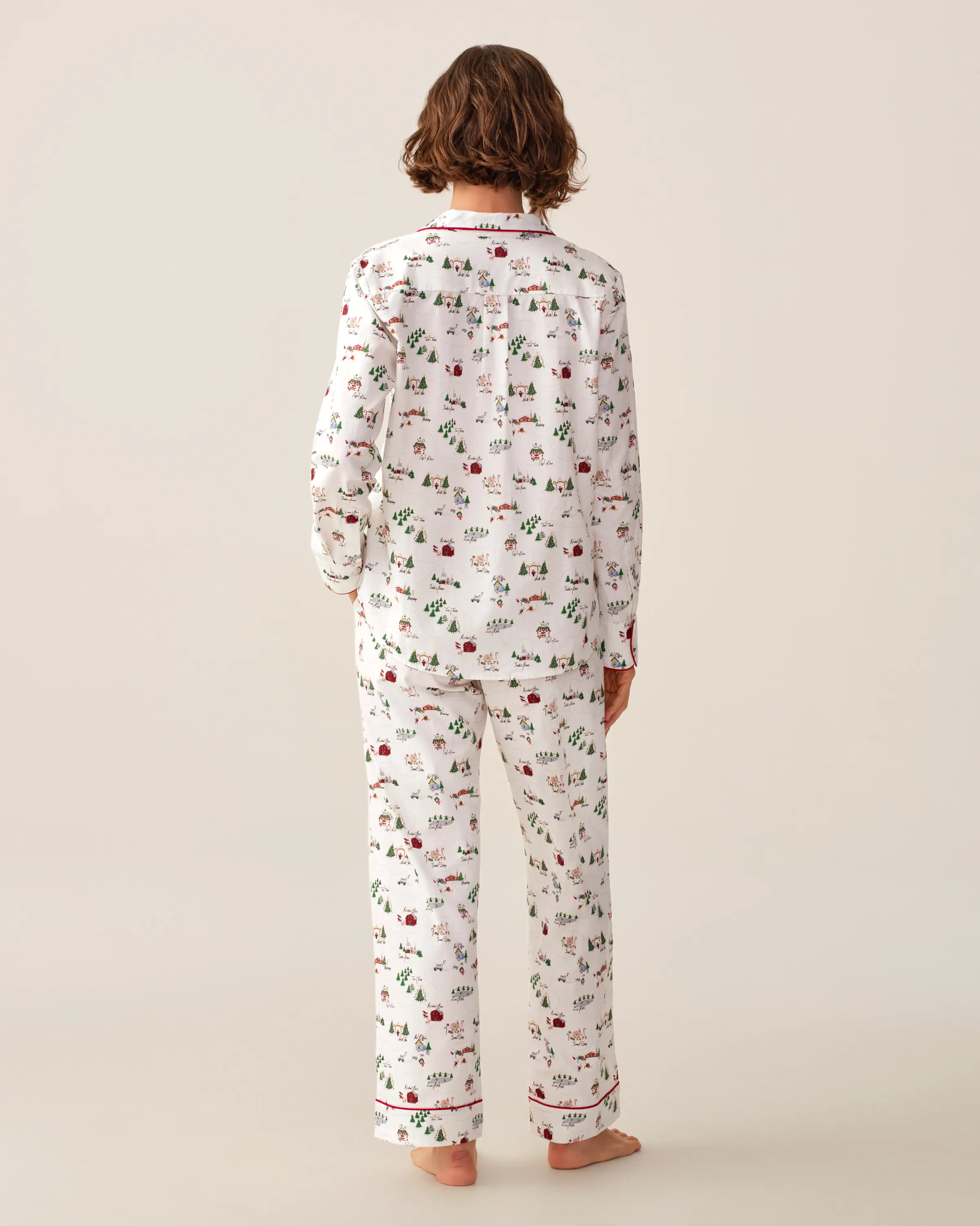 Women's Twill Pajama Set in North Pole Chronicles sold by Petite Plume product image thumbnail 4