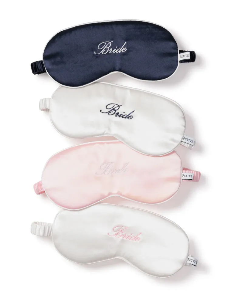 Women's Silk Sleep Mask in White sold by Petite Plume product image thumbnail 2