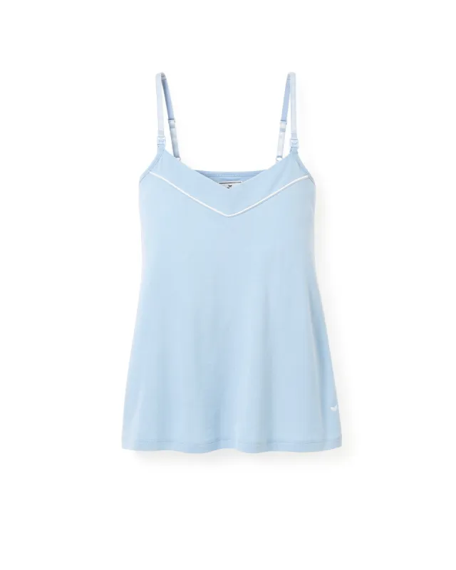 Women's Pima Maternity Camisole in Periwinkle sold by Petite Plume