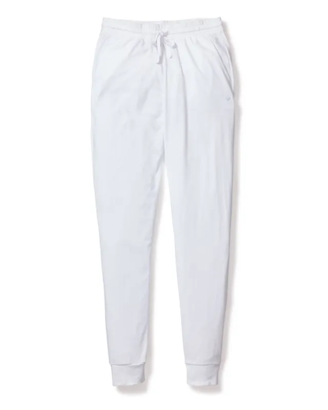 Women's Pima Lounge Pants in White sold by Petite Plume